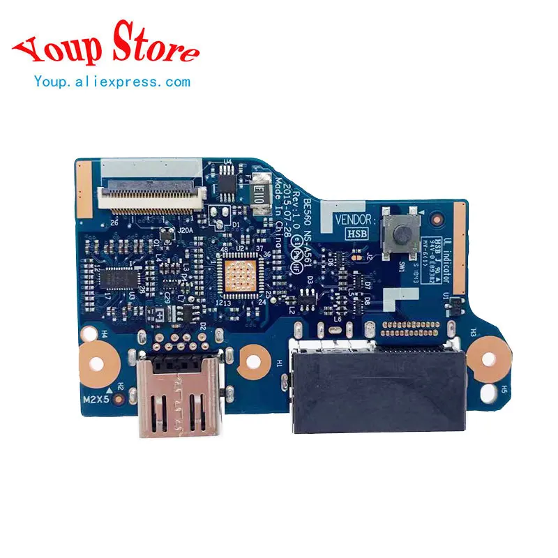New Original For Lenovo Thinkpad E560 E565 BE560 NS-A561 DC-IN Power Jack USB Board Sub Card 00UP284 01HY646 00UP290