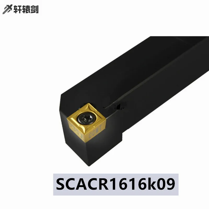 Ferramentas de inserção de carboneto 1 peça scacr 1616k09, suporte de torno de corte cnc de alta qualidade ccmt