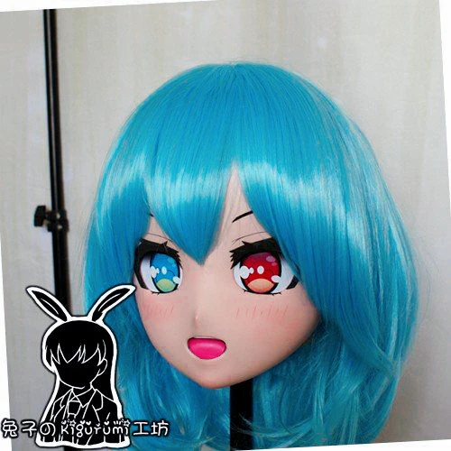 (RB0713)Customize Full Head Resin Cartoon Cosplay Japanese Character Anime Role Play Crossdress Kigurumi Mask With Back Shell