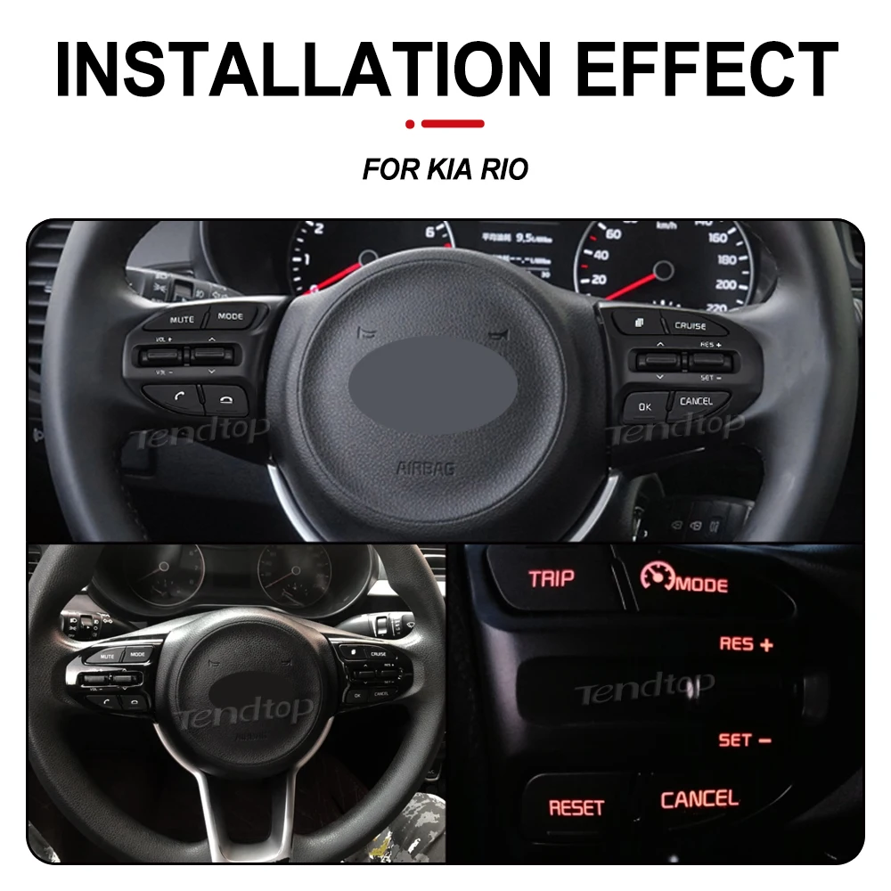 Steering Wheel Button Switch For KIA K2 RIO 2017 2018 2019 2020 2021 RIO X LINE Stonic RIO 5 Car Bluetooth Phone Cruise Control