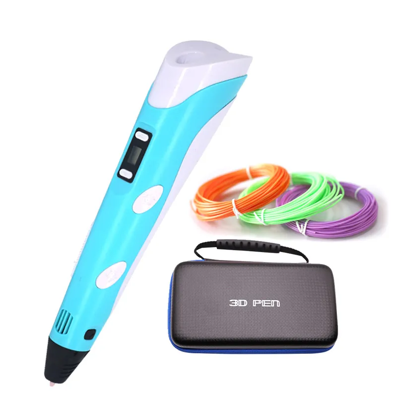 RP100B 3D Pen with 3colors Filament 3D Printing Pen 3D Creative Toy Gift For Kids Drawing 1.75mm ABS/PLA fast sent