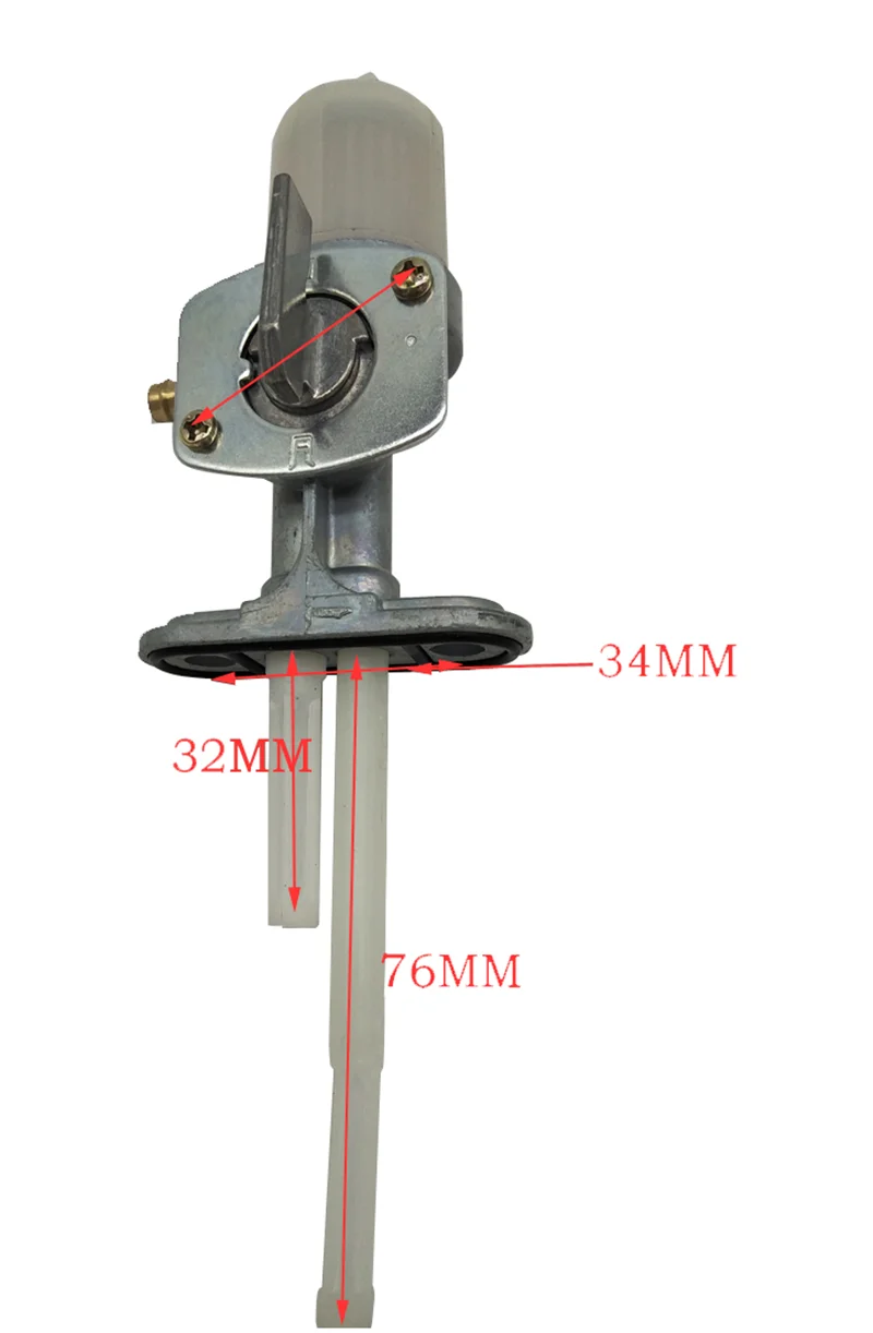 Interruptor do tanque de combustível da motocicleta gn125, interruptor de torneira de óleo petpeniano para suzuki 125cc gn 125 peças de reposição do motor