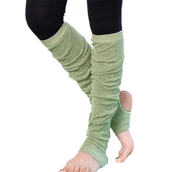 Summer Thin Slouch Socks Women Cotton Leg Warmer Thigh High Stocking Ladies Dance Pilates Yoga Training Sportswear Long Socks