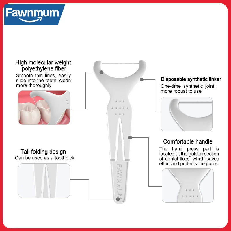 Fawnmum 36шт./пакет зубная нить для чистки всех зубов, доступные стоматологические инструменты, зубочистки, инструменты для гигиены полости рта