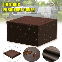 210D Brown Waterproof Outdoor Patio Garden Furniture Covers Chair covers Rain Snow Sofa Table Chair Dust Proof Cover