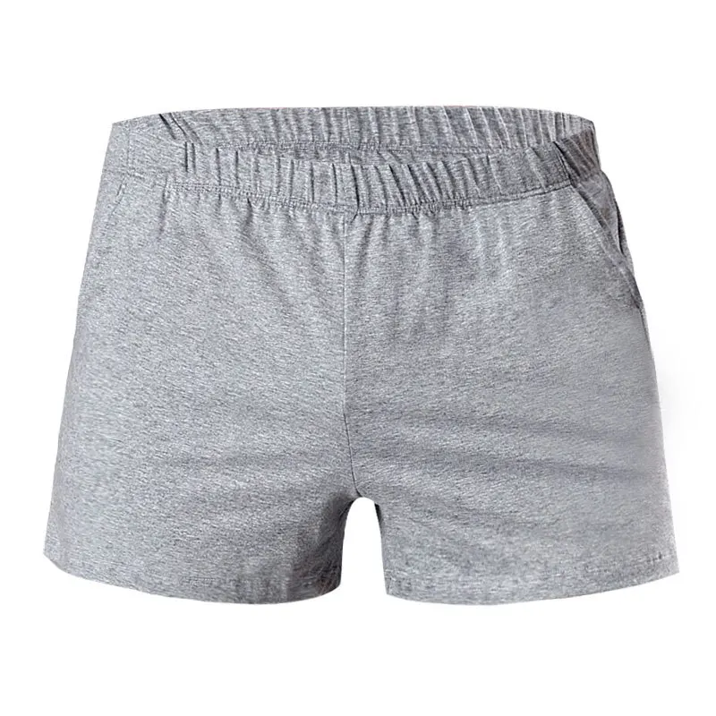 Shorts de pijama de algodão masculino, pijamas casuais sólidos, boxers soltos, cueca, bottoms de sono, calça de suor masculina, verão, A50