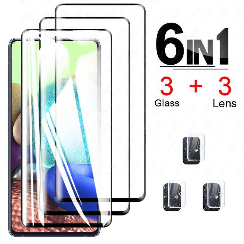 Tempered Glass for Samsung Galaxy A71 A715 Screen Protectors Protective Glass on For Samsung A71 5g a716 Camera Lens Film Glass