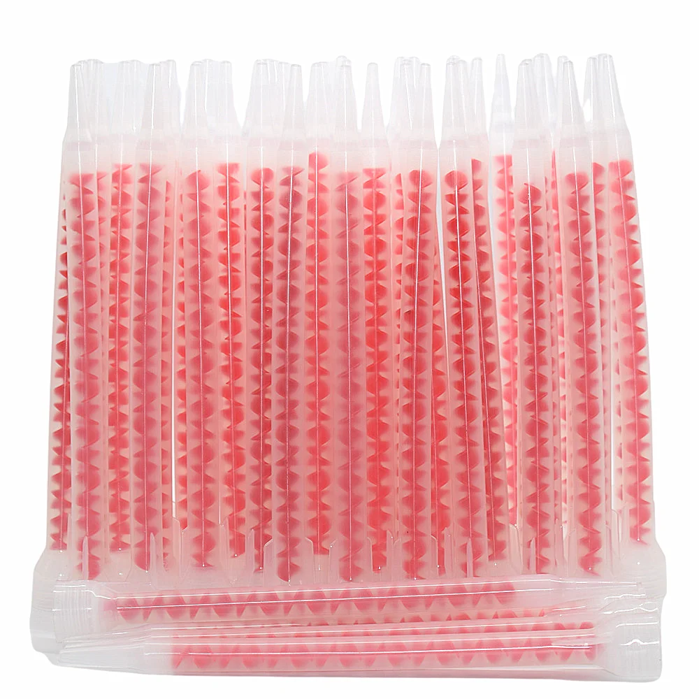 

50pcs Static Mixing Nozzles Plastic Mixed Tube Glue Mixer Nozzle for Epoxy Resin Adhesives Beautiful Grouting Construction Tools