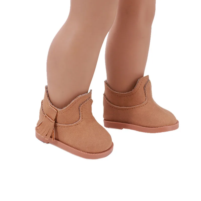 Artesanal boneca de pelúcia botas para americano 18 Polegada menina brinquedos 43 cm nascido bebê boneca sapatos itens roupas acessórios nenuco