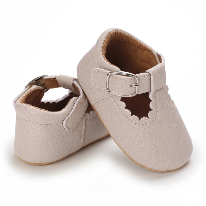 Comfortable Infant First Walkers Casual Crib Shoes Soft Rubber Sole Daily Wear For Newborn Boys Girls 0-18M