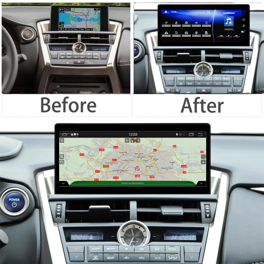 Android 10.0 8+128G For Lexus NX 200t 300h Nx200T 2014-2017 Car Multimedia Player GPS Navigation Recorder Head Unit DSP Carplay