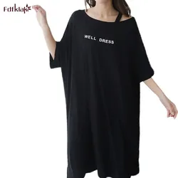 2023 New Summer Nightshirt Large Size Dress Female 90 kg Fat mm Letter Print Nightgowns Women Modal Short Sleeve Night Dress