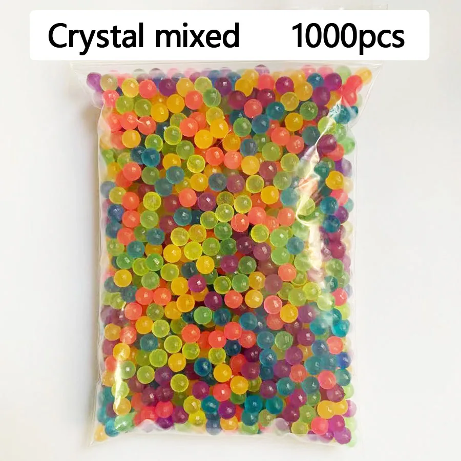 1000pcs/Bag Refill Hama Beads Puzzle Mixed crystal Magic Beads DIY Water Spray Beads Ball perlen Toys For Children