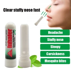 1pc Thailand Nasal Inhaler Poy sian Mark 2 Herbal Nasal Inhaler Poy Sian Stick Mint Cylinder Oil Brancing Breezy Asthma