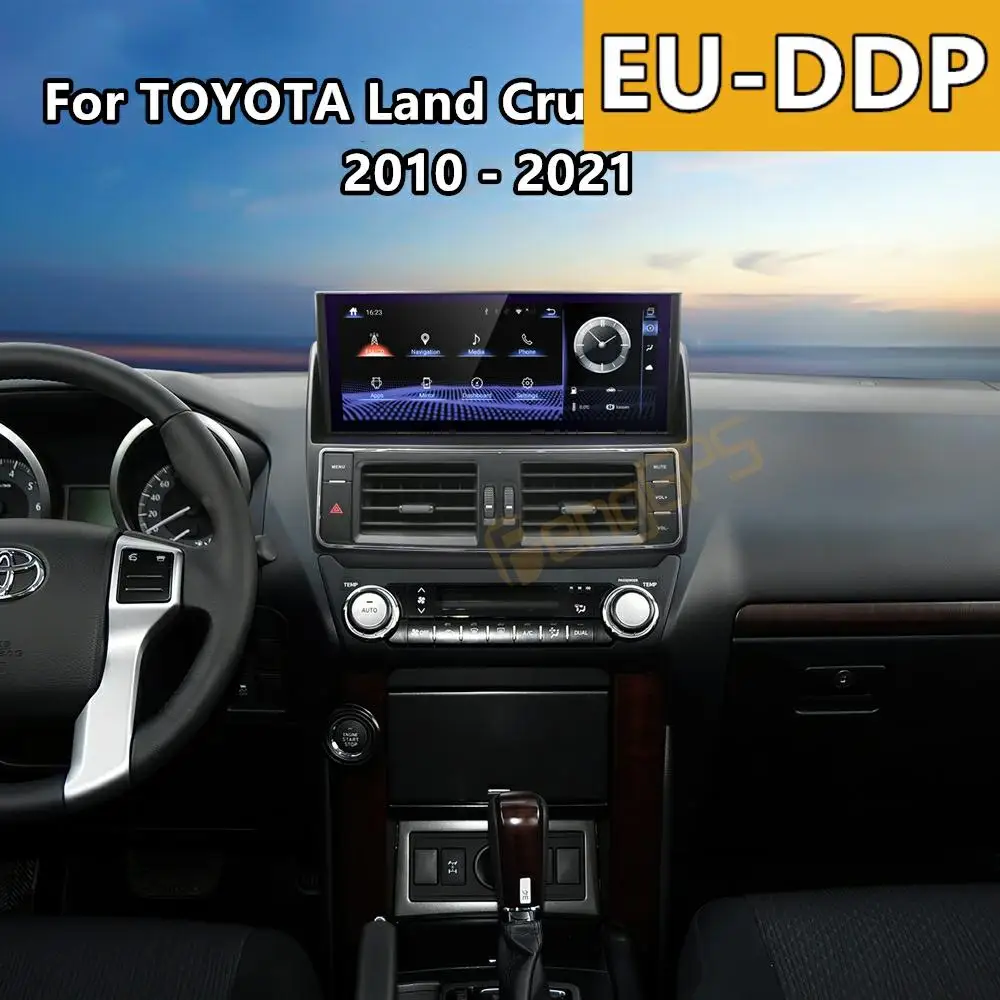 For TOYOTA Land Cruiser Prado 150 2010 - 2021 Android Car Radio Stereo Autoradio 2 din GPS Navi Multimedia Player