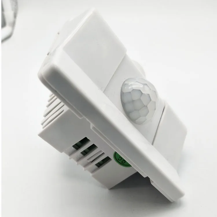 Cabeça dupla PIR Motion Sensor Switch, indução do corpo humano, Detector de controle de luz, ajustável Delay Sensor, AC90-270V