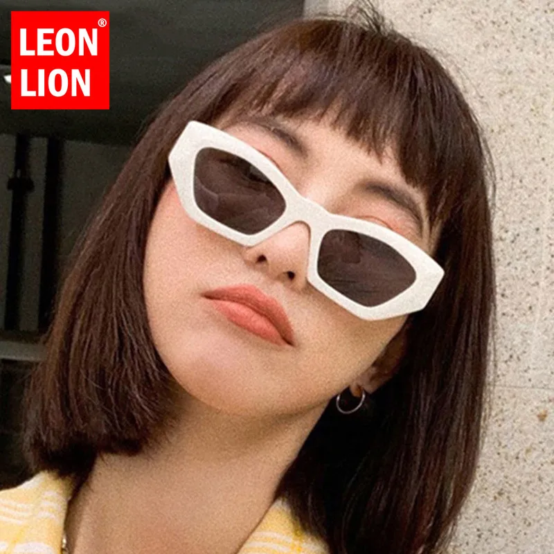 LeonLion Cateye Sunglasses Women 2023 Sun Glasses For Women Retro Brand Designer Sunglasses Women Irregular Gafas De Sol Mujer