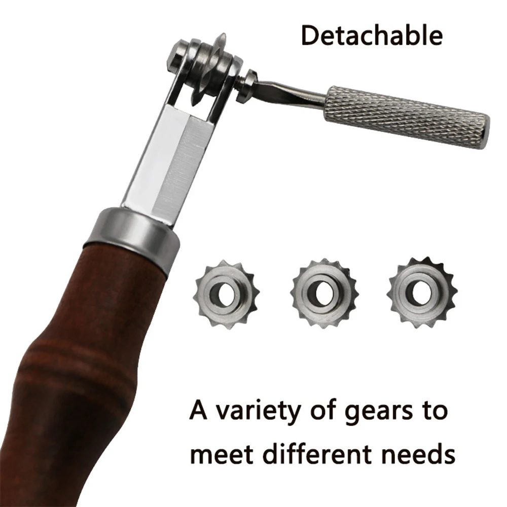 DIY Leder Handwerk Kit Abstand Werkzeug 3/3.5/4/5mm Über Stich Linie Kennzeichnung Rad Getriebe Roulette Leathercraft Abstand Nähen Werkzeuge