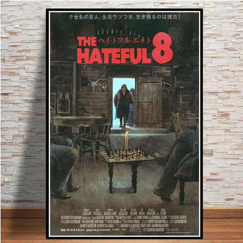 Poster And Prints The Hateful Eight Classic Movie Quentin Tarantino Film Art Painting Wall Pictures Home Decor quadro cuadros