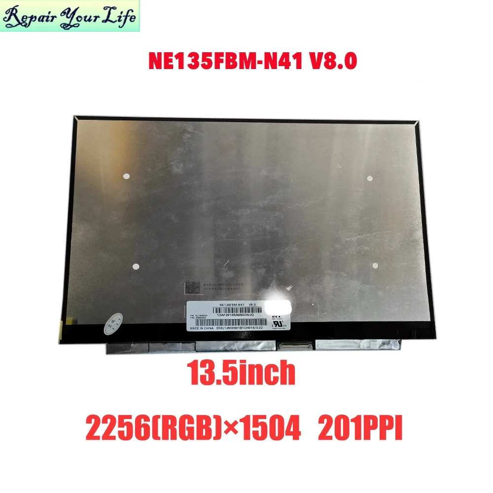 

13.5" 40 pins Laptop Lcd Screen NE135FBM-N41 For ACER chromebook 13 cb713 LED Matrix Display IPS 60Hz 98%sRGB 2256*1504 EDP New