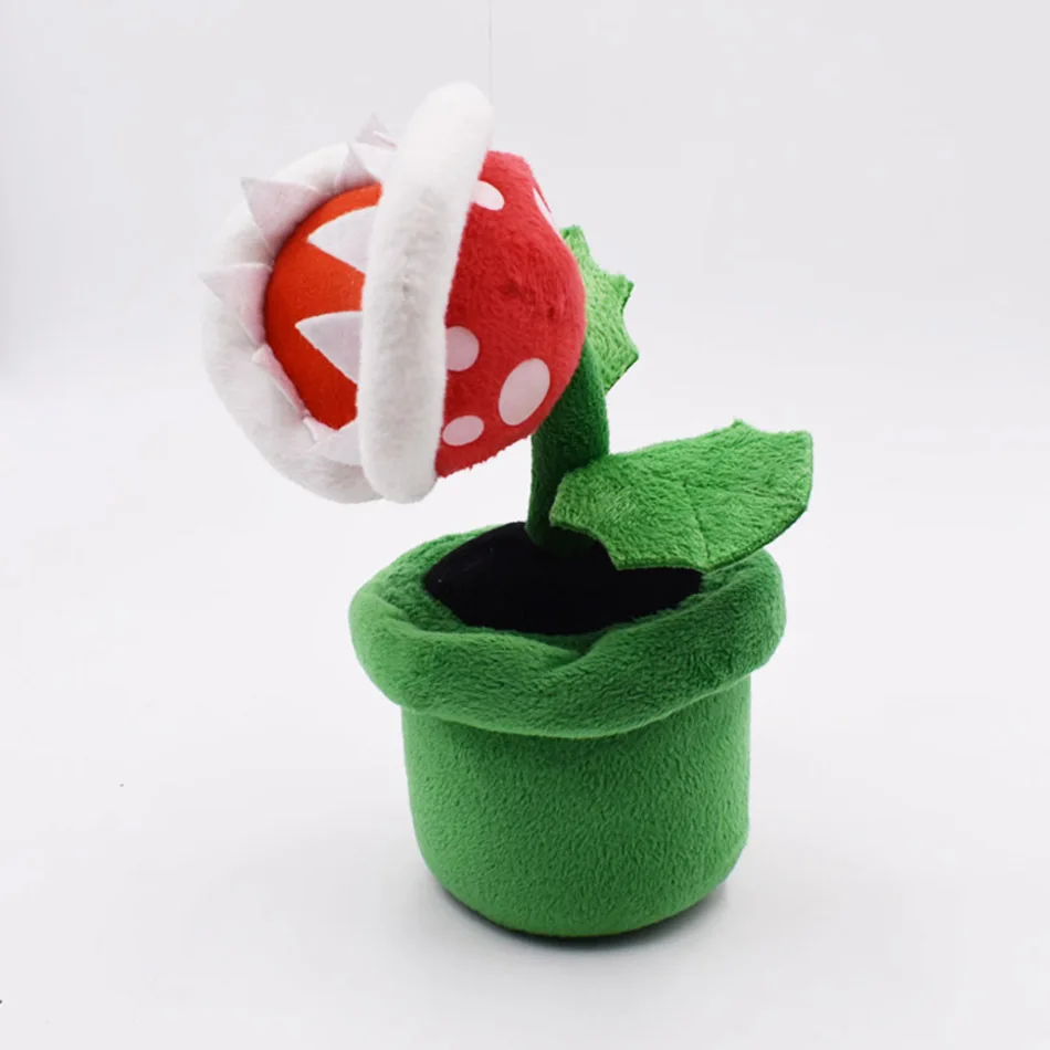 Piranha Plant Plush Doll Flower Figure Stuffed Toy 22cm New