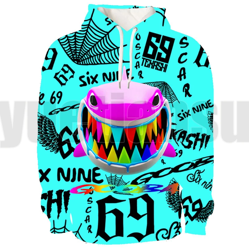 Fashion Gooba 69 Clothes 3D 6IX9INE Hoodie Adult 69 Sweatshirt Long Sleeve Boys / Girls Tracksuit Harajuku Streetwear Pullovers