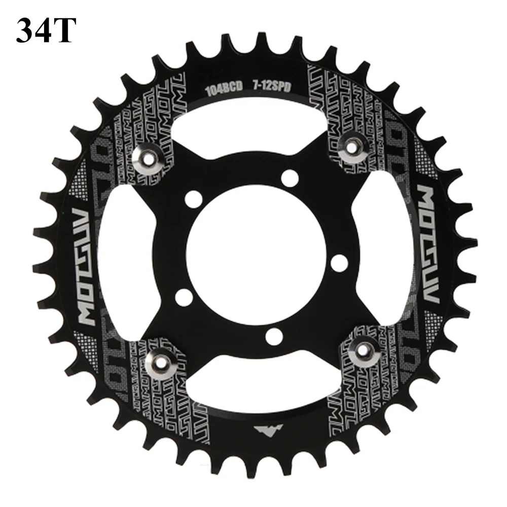 104BCD E-bike Chainring + Adapter For Bafang BBS01 BBS02 Mid Drive Motor Electric Bicycle Aluminum Alloy 32T 34T 36T 38T