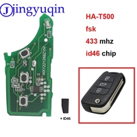 jingyuqin Car Remote FSK With Id46 HA-T500 Key Board For Kia K2 K5 Rio 3 Picanto Ceed Cerato Sportage For Hyundai