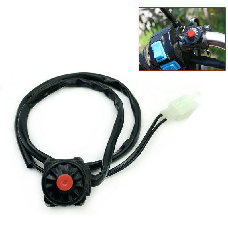 

Switch Motorcycle Dirt Bike Start Horn Button Red Button Universal Interior Switch Parts Ignition System Decoration Accessories