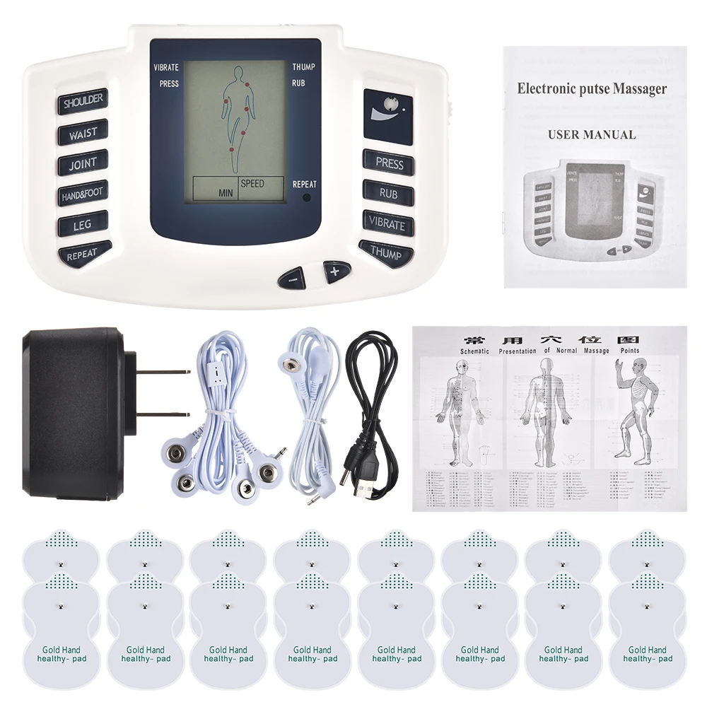 EMS Tens Massage Full Body Tens Acupuncture Electric Therapy Massager Meridian Physiotherapy Massager Apparatus Massager