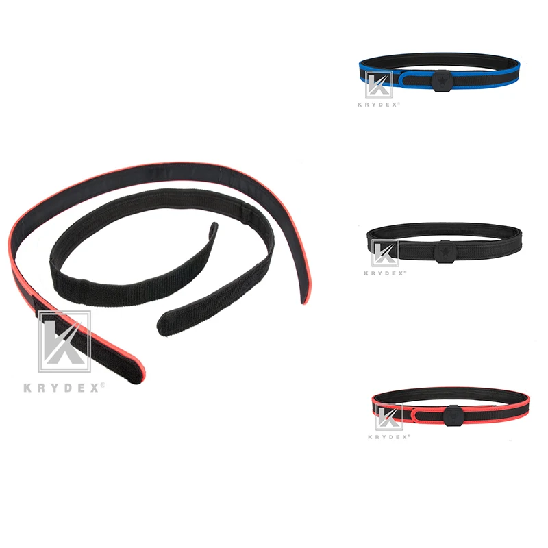 

KRYDEX IPSC 1,5 ''Тактический внутренний наружный ремень USPSA IDPA соревнование Высокая Скорость Стрельбы двойная талия ремень для страйкбола пейнтбола снаряжение