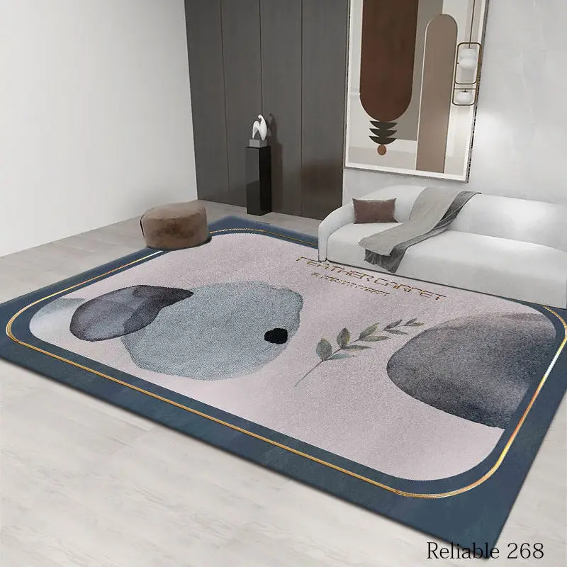 Autumn And Winter WGeometric Carpet for Living Room Velvet Rug Kids Bedroom Bedside Rugs Soft Square Fluffy Carpets Home Sofa Ta