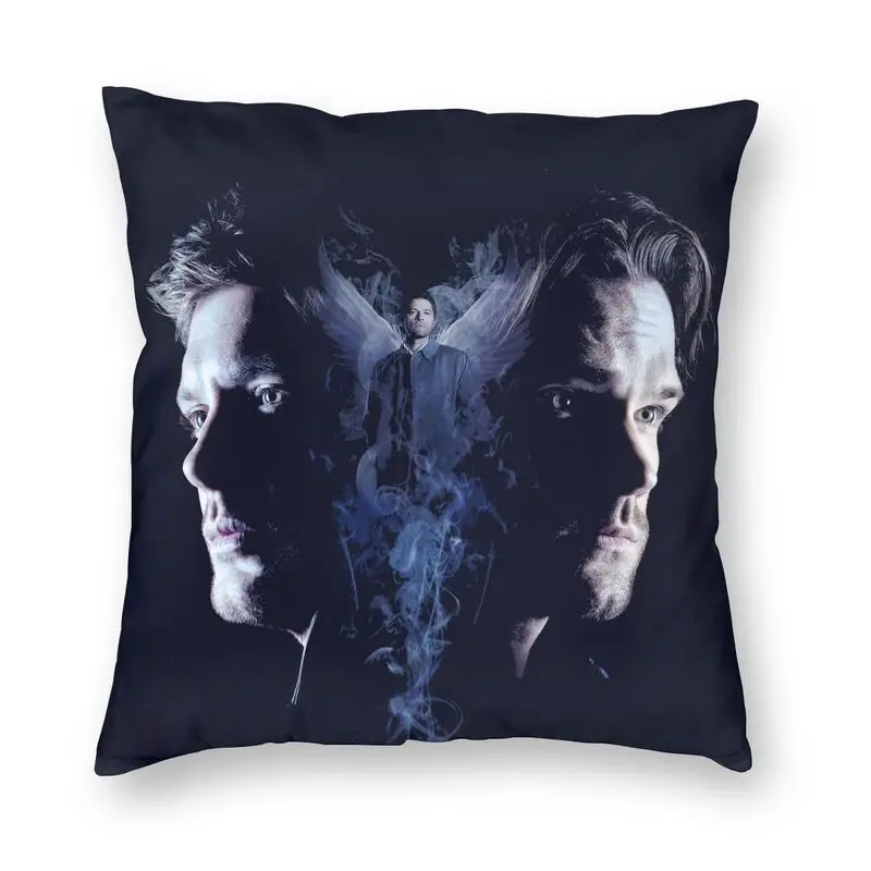 Nordic Winchester Brothers Supernatural Cushion Cover Polyester Dean and Sam Throw Pillow Case Living Room Decoration