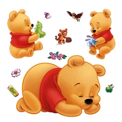 Adesivi murali 3d Winnie The Pooh per camerette rimovibili cameretta Cartoon Nursery bambini ragazzi ragazze adesivi murali