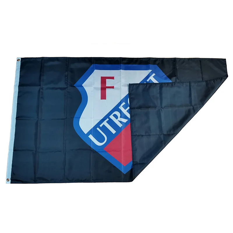 Holland FC Utrecht Flag Black 60x90cm 90x150cm Decoration Banner for Home and Garden