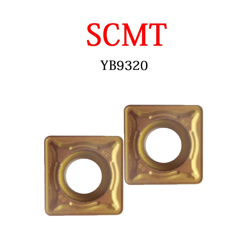 

SCMT 09T304 09T308 Токарные Вставки SCMT09T304 SCMT09T308 -AHF YB9320 обработка нержавеющей стали CNC станок токарный режущий инструмент