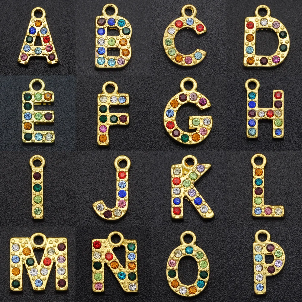 

26pcs/lot Alloy Alphabet Charms DIY Initials Letter From A-Z Pendant Accessories Jewelry Makings 3 Colors