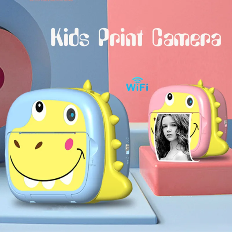 

WIFI Children's Printing Camera 1080P HD Video Kids Instant Print Camera for Girls Boys Gifts Photo Camera Toys with 32G Card