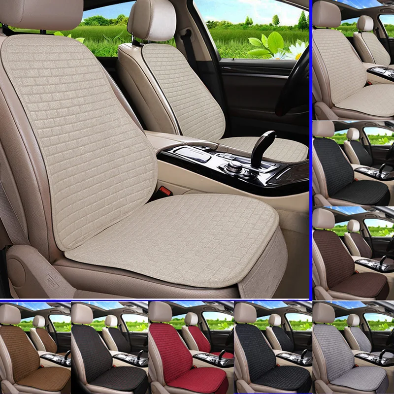 Car Seat Cover Front/Rear Flax/Linen Seat Cushion Protector Pad Black/Red/Beige/Grey/Coffee/Brown For Toyota Rav4 M5 X45