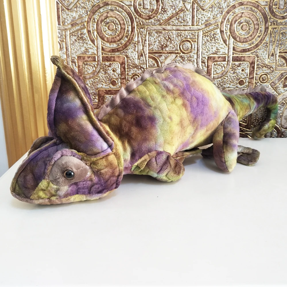 

Cute Cartoon Animal Plush Stuffed Toy for Children Simulation Chameleon Design Unique Gift