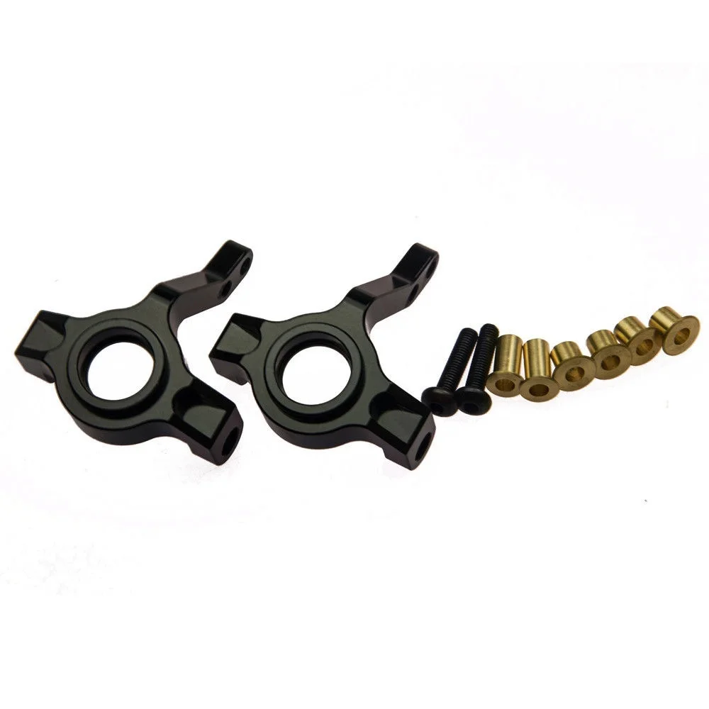 AXSPEED 1 para zwrotnice aluminiowy blok kierowniczy przednie ramiona Knuckle dla 1/10 Axial SCX10 części do ulepszenia samochodów zdalnie