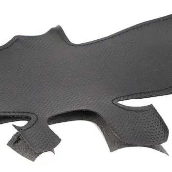 適用於菲亞特500(2007-2015)、500e(2014-2018)、500C(2014-2017)的DIY客製化汽車方向盤套,真皮方向盤套 10 最佳銷售 菲亞特500真皮方向盤套 - №4