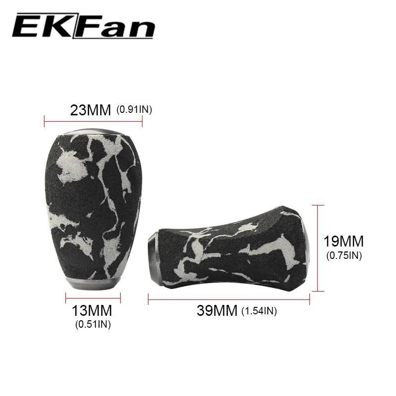 EKFan 2pc Camouflage EVA Fishing Knob For Bait Casting Spining Fishing Reel parts