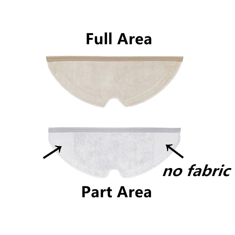 6Pcs Volledige Gebied/Deel Gebied Mop Doek Voor Xiaomi Roborock S5 S6 Max Pure Maxv S50 E4 Robot stofzuiger Kit Onderdelen Vervangingen