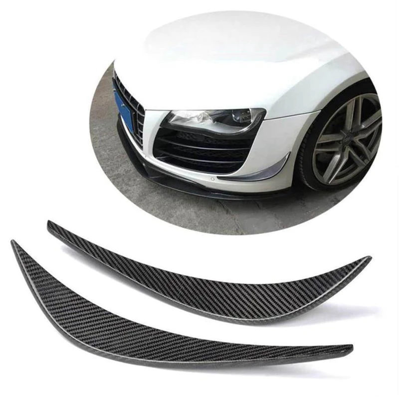 Parachoques delantero Universal para coche, aletas divisoras, alerón de carrocería, Valencia, Barbilla, protección de labios, 2 uds.