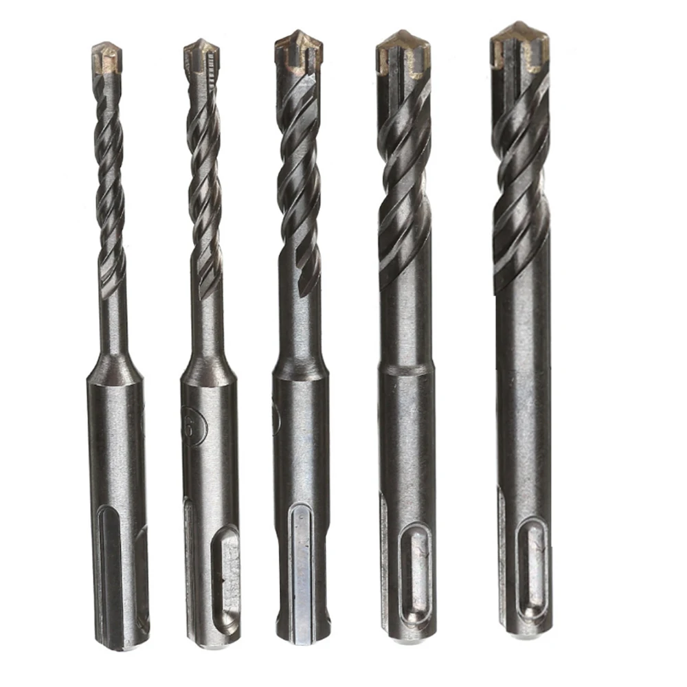 Juego de brocas para mampostería, vástago SDS Plus para martillo eléctrico, Punta cruzada de carburo de tungsteno, 110mm, 1 unidad