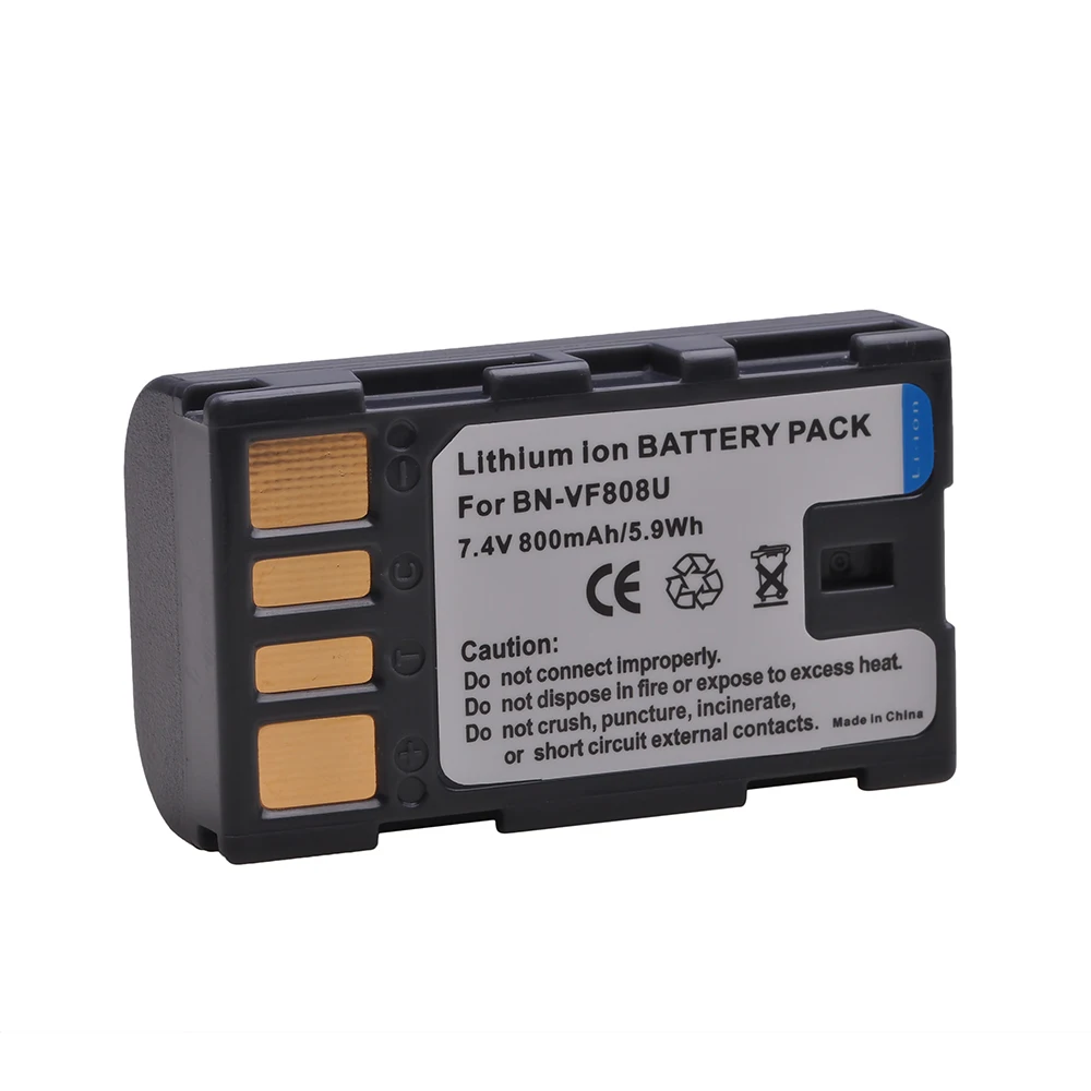 

1x BN-VF808 BN-VF808U BN VF808 Battery Li-ion Bateria for JVC Everio GZ-MG130 148 155 175 255 275 575 GZ-HD7 GR-D745 746 750 760