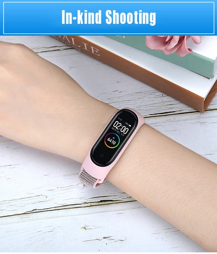 Imagen 2 del producto Correa de nailon para xiaomi mi band 6, pulsera de reloj, pulsera Miband, pulsera deportiva con bucle Mi band 7 6 5 4 3