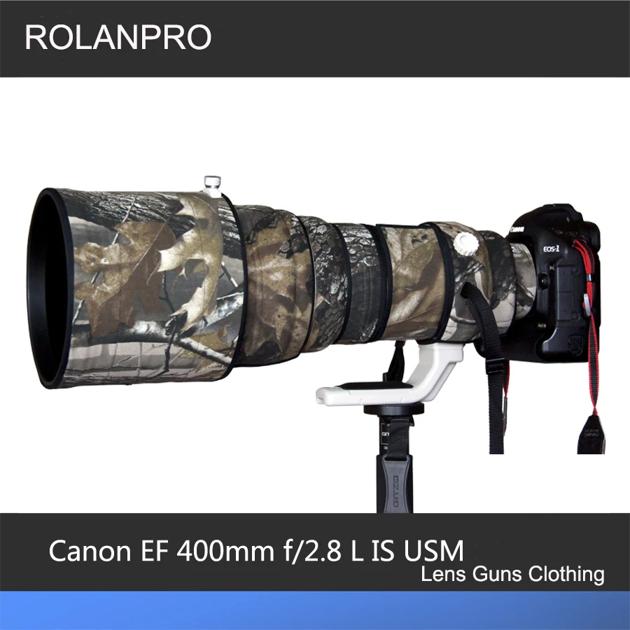 ROLANPRO Lens Coat for Canon EF 400mm F/2.8 L IS USM Lens Protective Sleeve Guns Case Camera Cover Outdoor Lens Coat