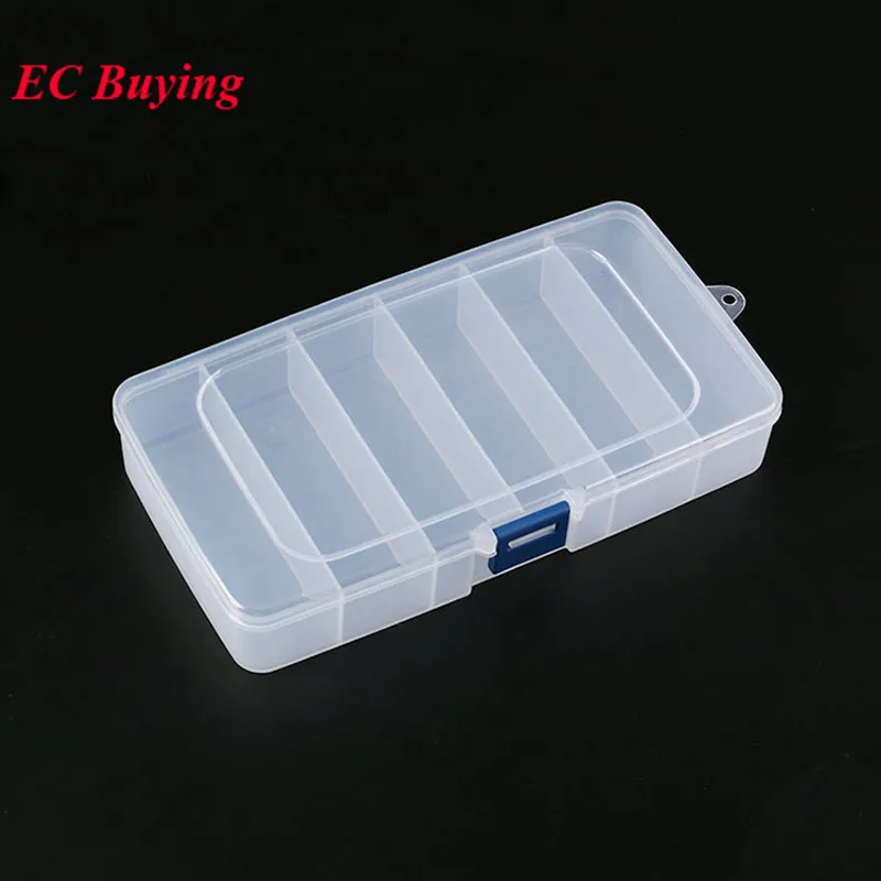 1pcs Plastic Tool Box Component Storage Box Small Part Container Case Screws IC Jewelry Beads Fishing Craft Storaged Case